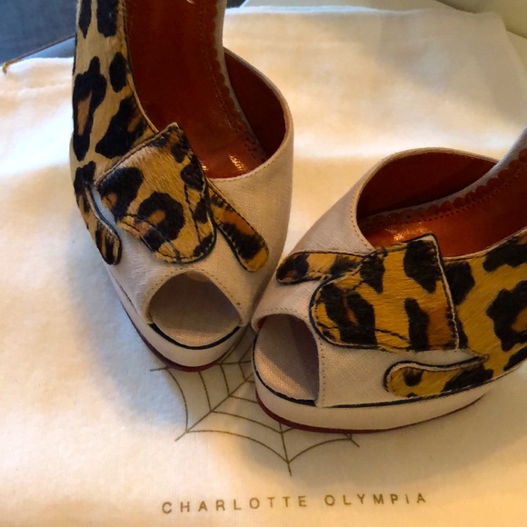 NIB Charlotte Olympia Leopardess Heels: Very collectible!!! - Picture 11 of 14